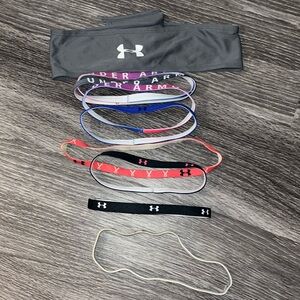 Lot of 9 Under Armour Head Bands